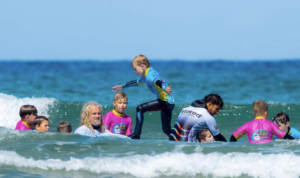 Surfing in Perranporth